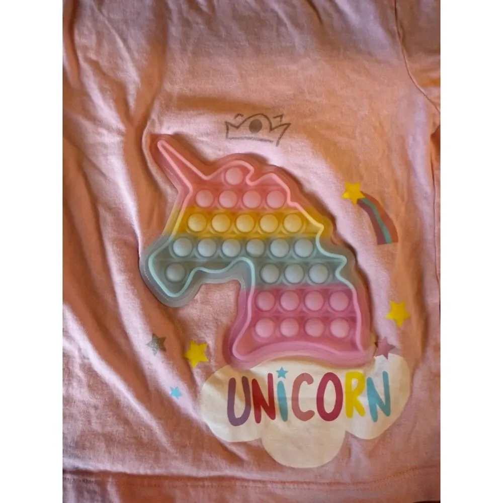 Girl's Unicorn Pop It T Shirt